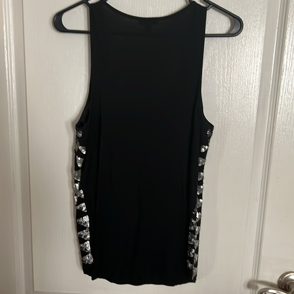 Express black top w/ Silver & Grey sequins in Sz. Small..NWOT..never been worn.. - Picture 3 of 3